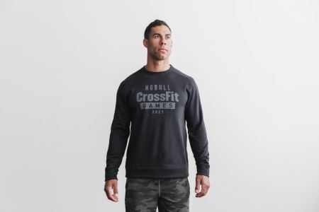NOBULL Crossfit Games® 2021 Crew Sweatshirt - Bluza Męskie Czarne | PL-jBjYT6R